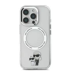  iPhone 16 Pro átlátszó Karl Lagerfeld IML Karl and Choupette MagSa-3666339343590 2 kép