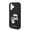 Karl Lagerfeld PU Saffiano Karl és Choupette tok iPhone 16 fekete tok-3666339343699 4 kép