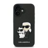 Karl Lagerfeld PU Saffiano Karl és Choupette tok iPhone 16 Plus Feket-3666339343705 2 kép