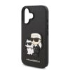 Karl Lagerfeld PU Saffiano Karl és Choupette tok iPhone 16 Plus Feket-3666339343705 4 kép