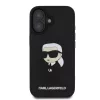  iPhone 16 Fekete Karl Lagerfeld 3D Rubber Ikonik tok-3666339343736 2 kép