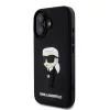  iPhone 16 Fekete Karl Lagerfeld 3D Rubber Ikonik tok-3666339343736 3 kép