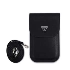 Guess PU Grained Triangle Logo Kézitáska Fekete-3666339345235 2 kép