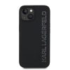 Karl Lagerfeld 3D Gumi Csillogó Logós Tok iPhone 14 Fekete-3666339356927 2 kép