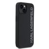 Karl Lagerfeld 3D Gumi Csillogó Logós Tok iPhone 14 Fekete-3666339356927 3 kép
