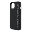 Karl Lagerfeld 3D Gumi Csillogó Logós Tok iPhone 14 Fekete-3666339356927 4 kép
