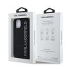 Karl Lagerfeld 3D Gumi Csillogó Logós Tok iPhone 14 Fekete-3666339356927 6 kép