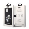 Karl Lagerfeld PU Saffiano Karl és Choupette tok iPhone 12/12 Pro fek-3666339366315 6 kép