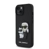 Karl Lagerfeld PU Saffiano Karl and Choupette tok iPhone 15 fekete-3666339366322 3 kép