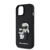 Karl Lagerfeld PU Saffiano Karl and Choupette tok iPhone 15 fekete-3666339366322 4 kép