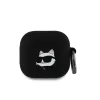 Karl Lagerfeld 3D Logo NFT Choupette Fej Szilikon Tok AirPods 4/5 Fekete