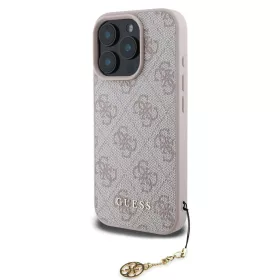    iPhone 16 Pro Max Árnyalatos Rózsaszín Guess 4G Charm tok