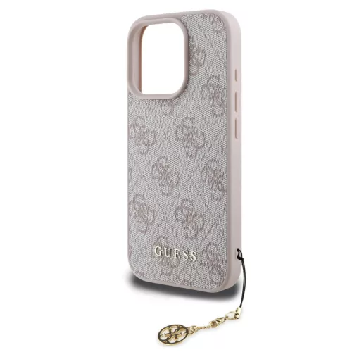  iPhone 16 Pro Max Árnyalatos Rózsaszín Guess 4G Charm tok-3666339398156 3 kép