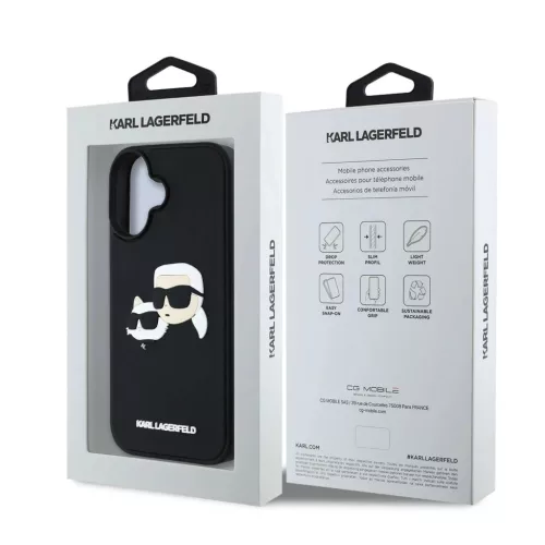 iPhone 16 Karl Lagerfeld 3D Rubber Double Heads tok-3666339402167 7 kép