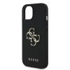 Guess PU Grained 4G Fém Logós tok iPhone 15-höz Fekete-3666339424497 4 kép