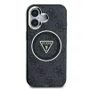  iPhone 16 Fekete Guess IML 4G Glitter és Triangle Logo MagSafe tok-3666339430061 3 kép