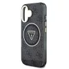  iPhone 16 Fekete Guess IML 4G Glitter és Triangle Logo MagSafe tok-3666339430061 5 kép