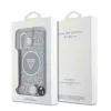  iPhone 16 Barna Guess IML Leopard Triangle Logo Strap MagSafe tok-3666339432614 6 kép