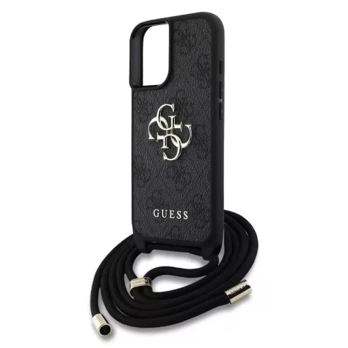  iPhone 16 Guess PU 4G Metal Logo Crossbody Strap tok-3666339434267 4 kép