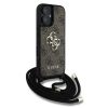 Guess PU 4G Metal Logo Crossbody Strap tok iPhone 16 barna tok-3666339434410 2 kép