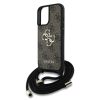 Guess PU 4G Metal Logo Crossbody Strap tok iPhone 16 barna tok-3666339434410 3 kép