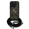  iPhone 16 Pro Barna Guess PU 4G Fém Logós Crossbody Pántos Tok-3666339434434 2 kép