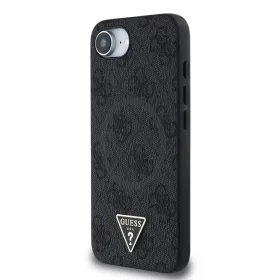  iPhone 16e fekete Guess PU 4G Strass Triangle Metal Logo tok-3666339452810 2 kép