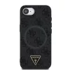  iPhone 16e fekete Guess PU 4G Strass Triangle Metal Logo tok-3666339452810 3 kép
