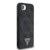 iPhone 16e Guess PU 4G Strass Triangle Metal Logo fekete tok-3666339452810 4 kép