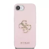  iPhone 16e/17e Rózsaszín Guess PU Grained 4G Fém Logós tok-3666339453282 3 kép