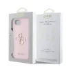  iPhone 16e/17e Rózsaszín Guess PU Grained 4G Fém Logós tok-3666339453282 6 kép