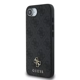  iPhone 16e/17e Guess PU 4G Small Metal Logo MagSafe Szürke tok-3666339453374 2 kép