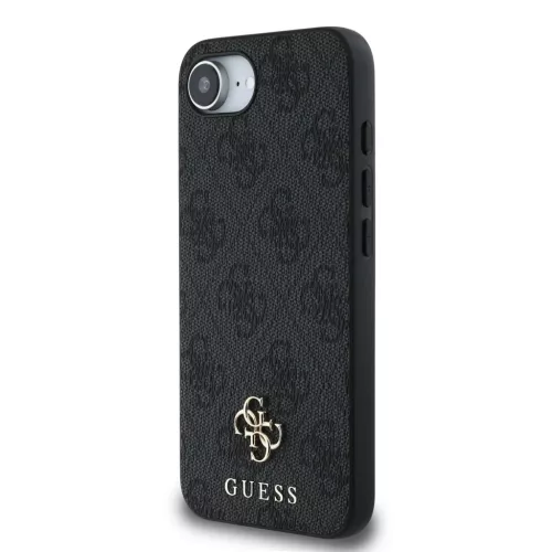  iPhone 16e/17e Guess PU 4G Small Metal Logo MagSafe Szürke tok-3666339453374 2 kép