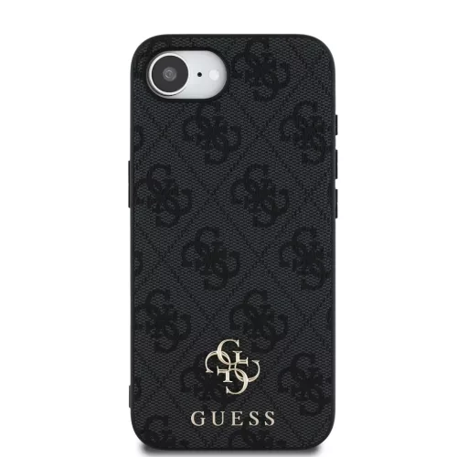  iPhone 16e/17e Guess PU 4G Small Metal Logo MagSafe Szürke tok-3666339453374 3 kép