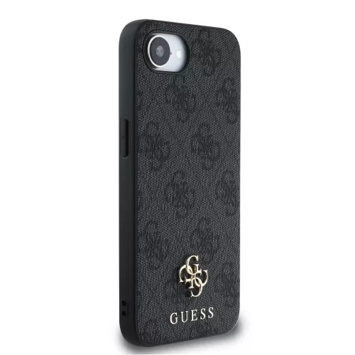  iPhone 16e/17e Guess PU 4G Small Metal Logo MagSafe Szürke tok-3666339453374 4 kép