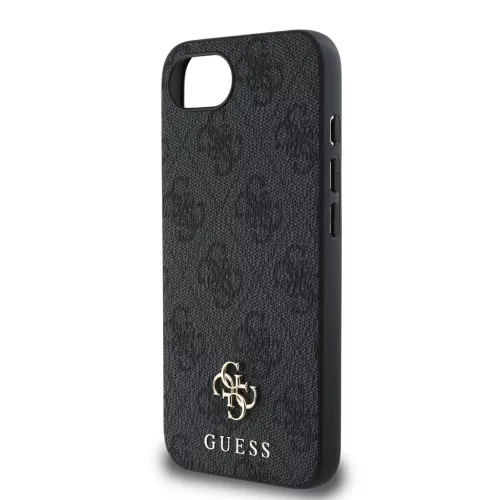  iPhone 16e/17e Guess PU 4G Small Metal Logo MagSafe Szürke tok-3666339453374 5 kép