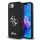  iPhone 16e/17e Guess PU Rögzített Csillogó 4G Fém Logó tok fekete