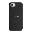 iPhone 16e Guess PU Szemcsés Klasszikus Logó MagSafe tok Fekete-3666339453565 2 kép