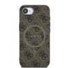 iPhone 16e Guess PU Bőr 4G Színes Gyűrű MagSafe tok Barna-3666339453596 2 kép