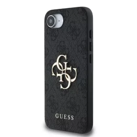  iPhone 16e/17e Guess PU 4G Metal Logo szürke tok-3666339453633 2 kép