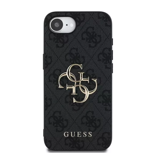  iPhone 16e/17e Guess PU 4G Metal Logo szürke tok-3666339453633 3 kép