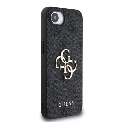  iPhone 16e/17e Guess PU 4G Metal Logo szürke tok-3666339453633 4 kép