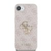 iPhone 16e Guess PU 4G Fém Logó Rózsaszín tok-3666339453640 2 kép