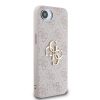 iPhone 16e Guess PU 4G Fém Logó Rózsaszín tok-3666339453640 3 kép