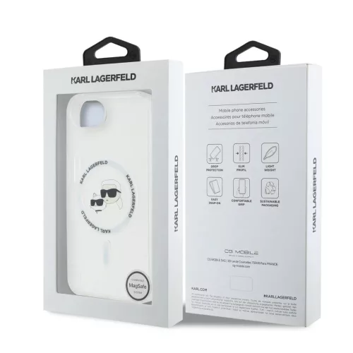  iPhone 16e/17e Karl Lagerfeld IML K&CH Heads Metal Frame MagSafe tok -3666339453701 7 kép