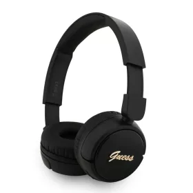   Guess Script Metal Logo Vezeték nélküli Fejhallgató Fekete
