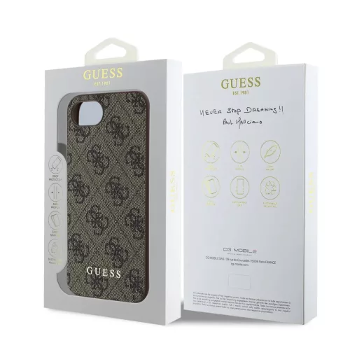  iPhone 16e barna Guess 4G Charm tok Tone on Tone-3666339455019 5 kép