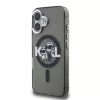  iPhone 16 Fekete Karl Lagerfeld IML Glitter Karl and Choupette Sketch-3666339460785 2 kép