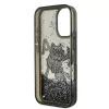  iPhone 16 fekete Karl Lagerfeld Liquid Glitter Scattered Choupette to-3666339464028 6 kép