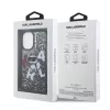  iPhone 16 fekete Karl Lagerfeld Liquid Glitter Scattered Choupette to-3666339464028 7 kép